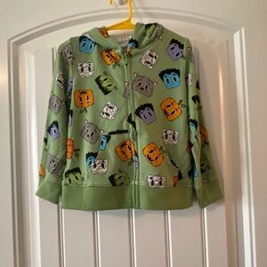 Posh Peanut ‘Posh Monsters’ Long Sleeve Zippered Hoodie